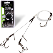 QUANTUM MR. PIKE GHOST TRACES BAIT-RELEASE-RIG WHITE Carlig nr 50CM 1PCS