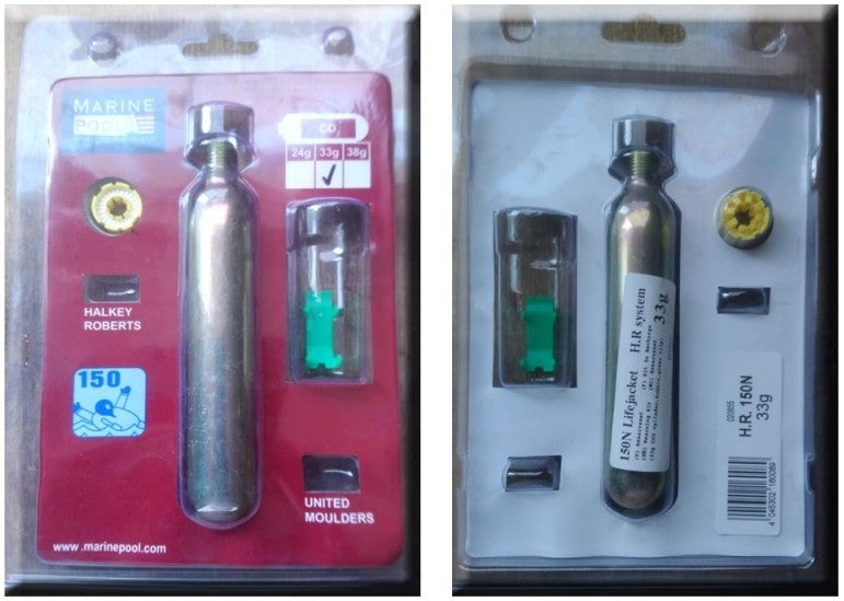 REZERVA BUTELIE GAZ PENTRU VESTA DE SALVARE AUTOMATA NORFIN 50NA