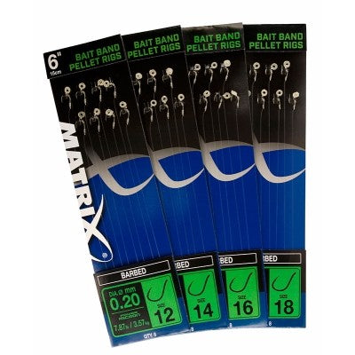 RIGURI MATRIX BARBED FEEDER BAIT BAND PELLET 15CM 8BUC/PLIC