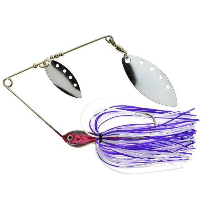 RTB Dual Blade Spinnerbait 16g Purple Black Silver Glitter