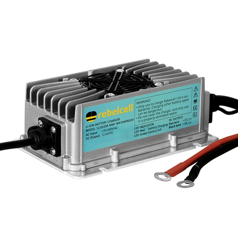 Rebel-cell Incarcator Waterproof Baterie Li-ion 12.6V20A