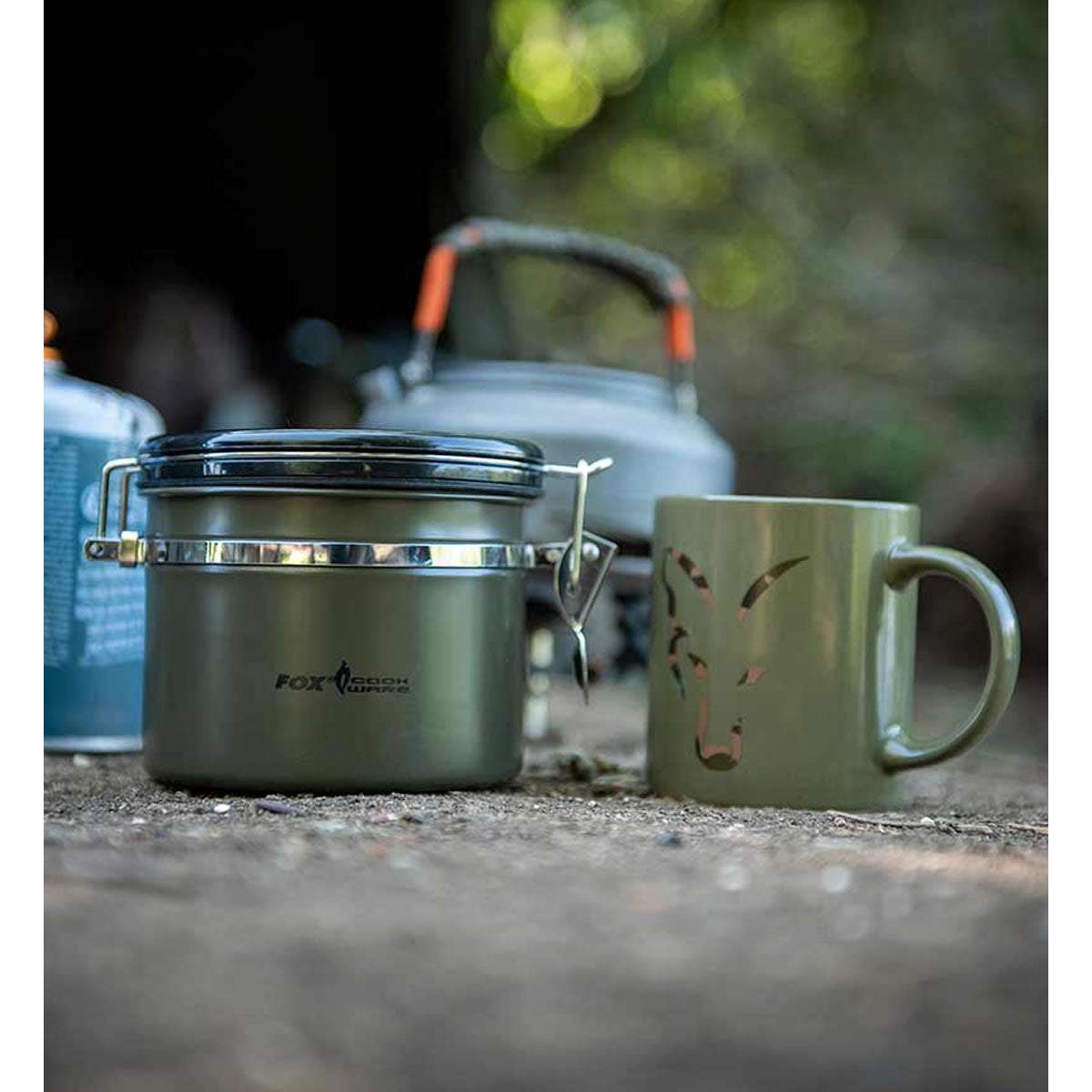 Recipient Inox FOX Cookware Coffee-Tea Khaki Storage, 860ml
