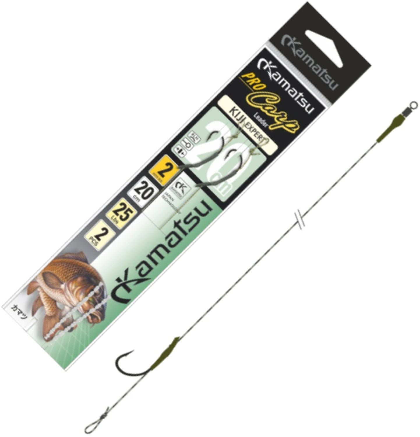 Rig Crap Konger Kamatsu Pro Carp Kiji, Nr.1, 25lbs, 25cm, 2buc/pac