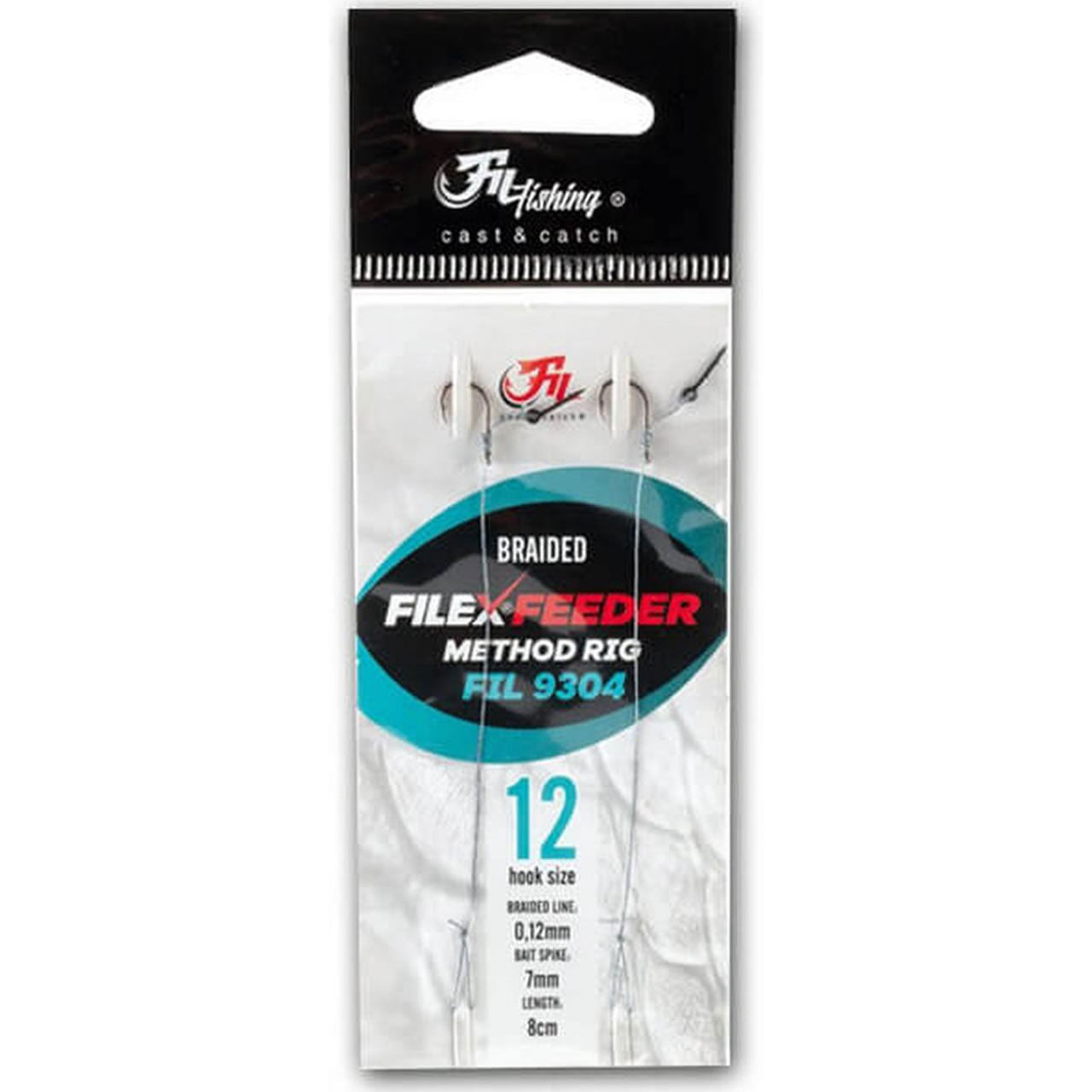 Rig Method Feeder Filex Braided 8cm 0.12mm Spin 7mm Carlig 2buc/pac