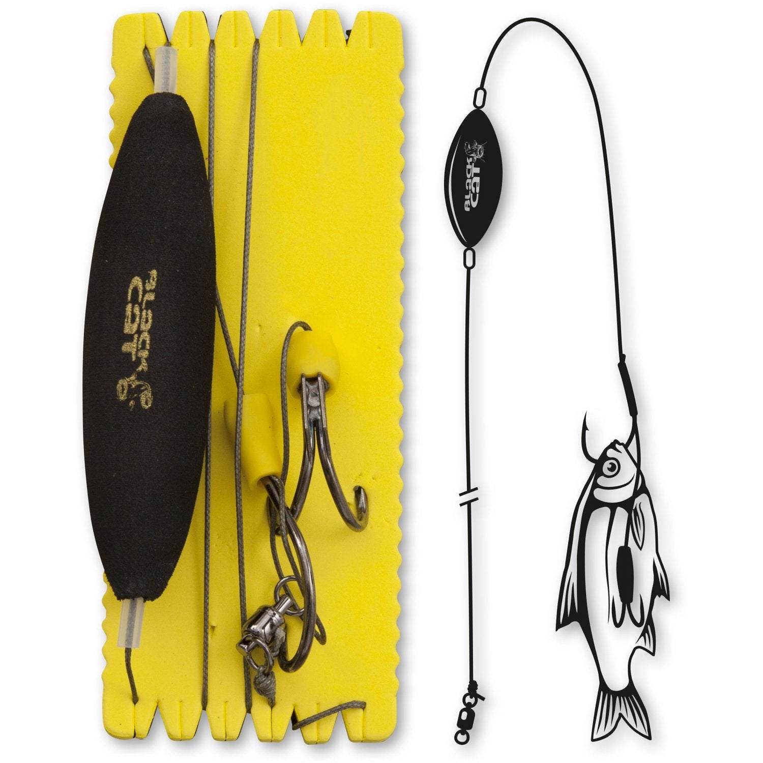 Rig Somn Black Cat 6/0 3/0 U-Float Ghost Rig L