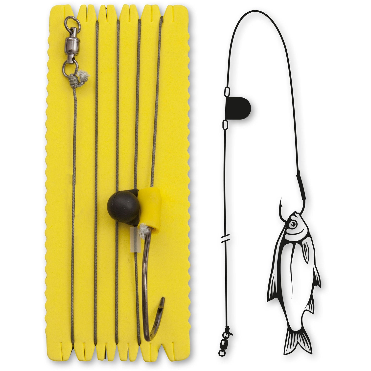 Rig Somn Black Cat Single Hook Rig With Rattle