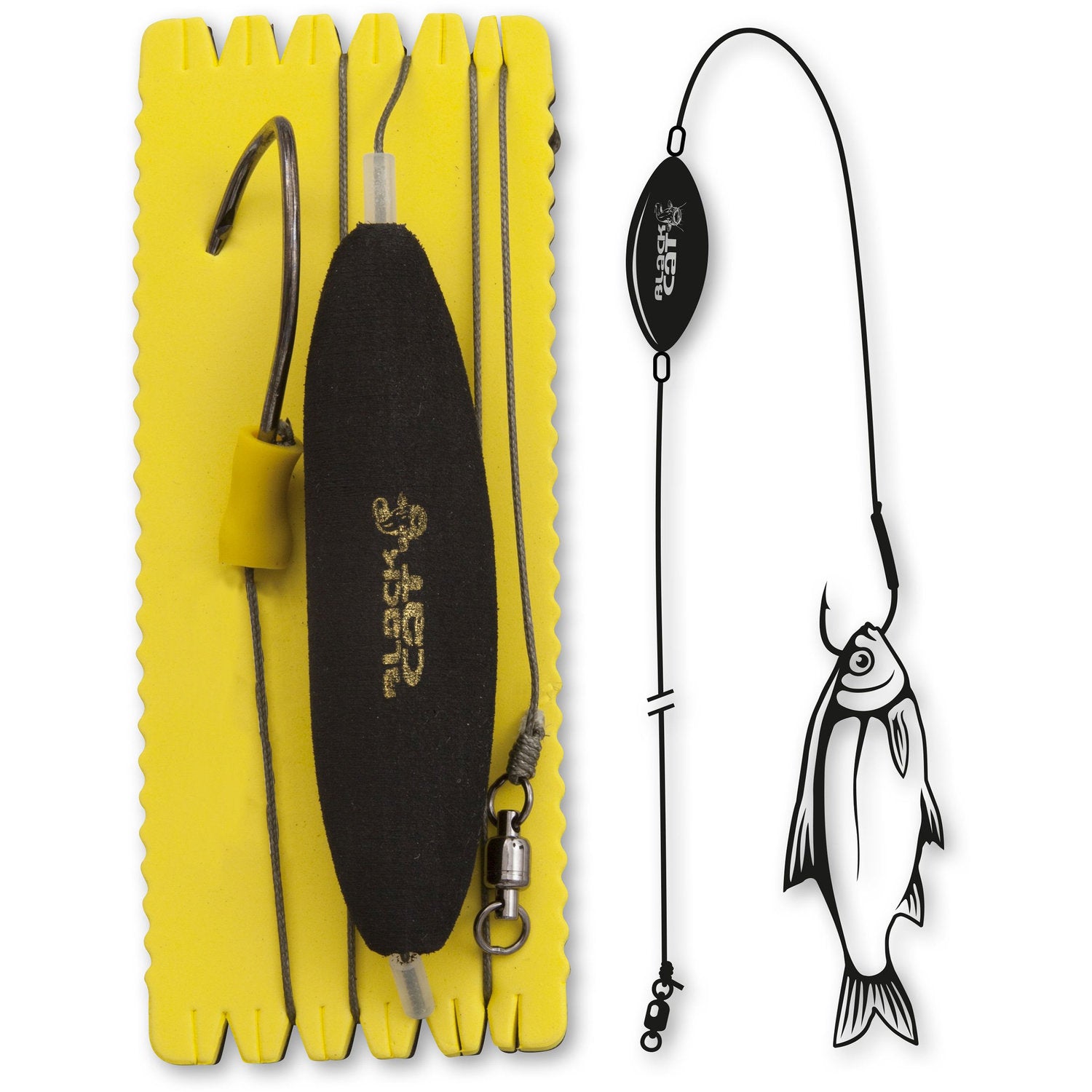 Rig Somn Black Cat U-Float Rig Single Hook