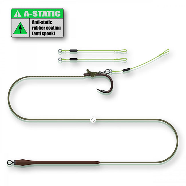Rig Somn Madcat Quick Change Pellet A-Static Sinking 55cm 1/0 0.75-1.20mm