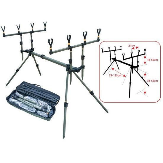 Rod Pod Baracuda RP4 4 posturi