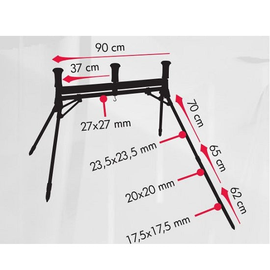 Rola verticala Colmic Competition dubla 37 Plus 37cm