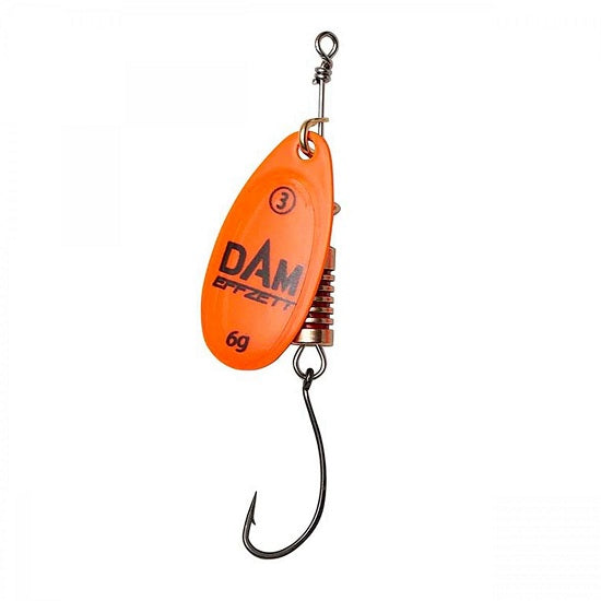 Rotativa DAM Effzett Spinner With Single Hook Orange