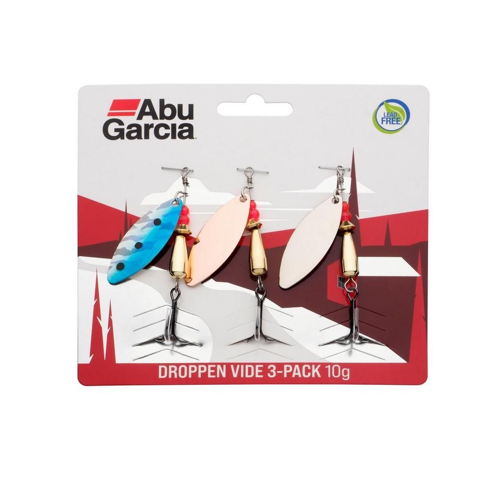 Rotativa Abu Garcia Droppen Vide 3-Pack, Assorted, 10g, 5.5cm, 3buc/plic