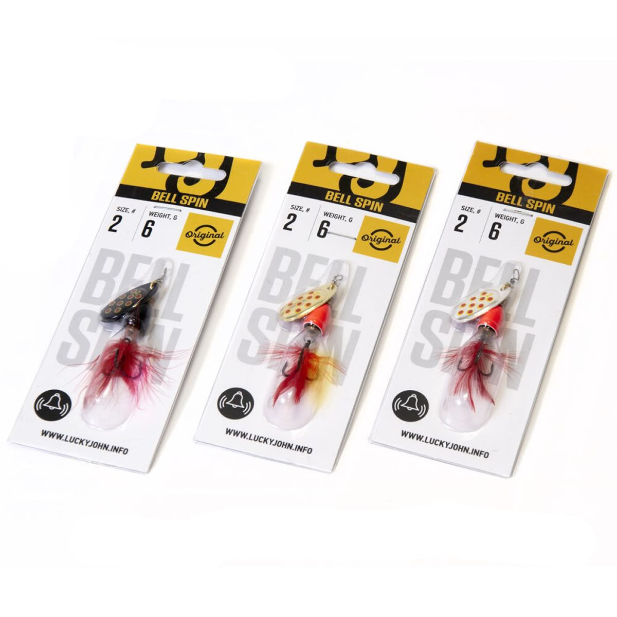 Rotativa Lucky John Bell Spin 001, Nr.2, 6g, 3buc/pac