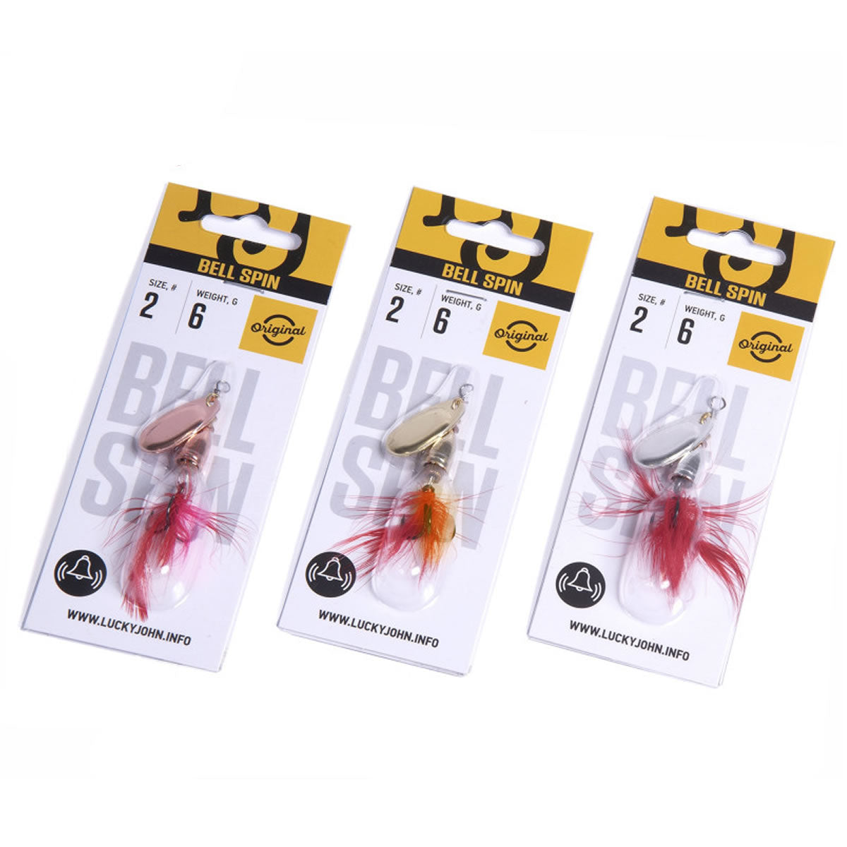 Rotativa Lucky John Bell Spin 002, Nr.2, 6g, 3buc/pac