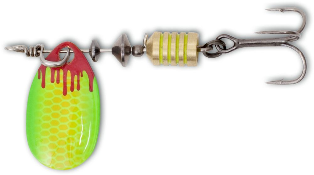 Rotativa Magic Trout 3.6g 2.5cm Bloody Spinner Galben/Verde 