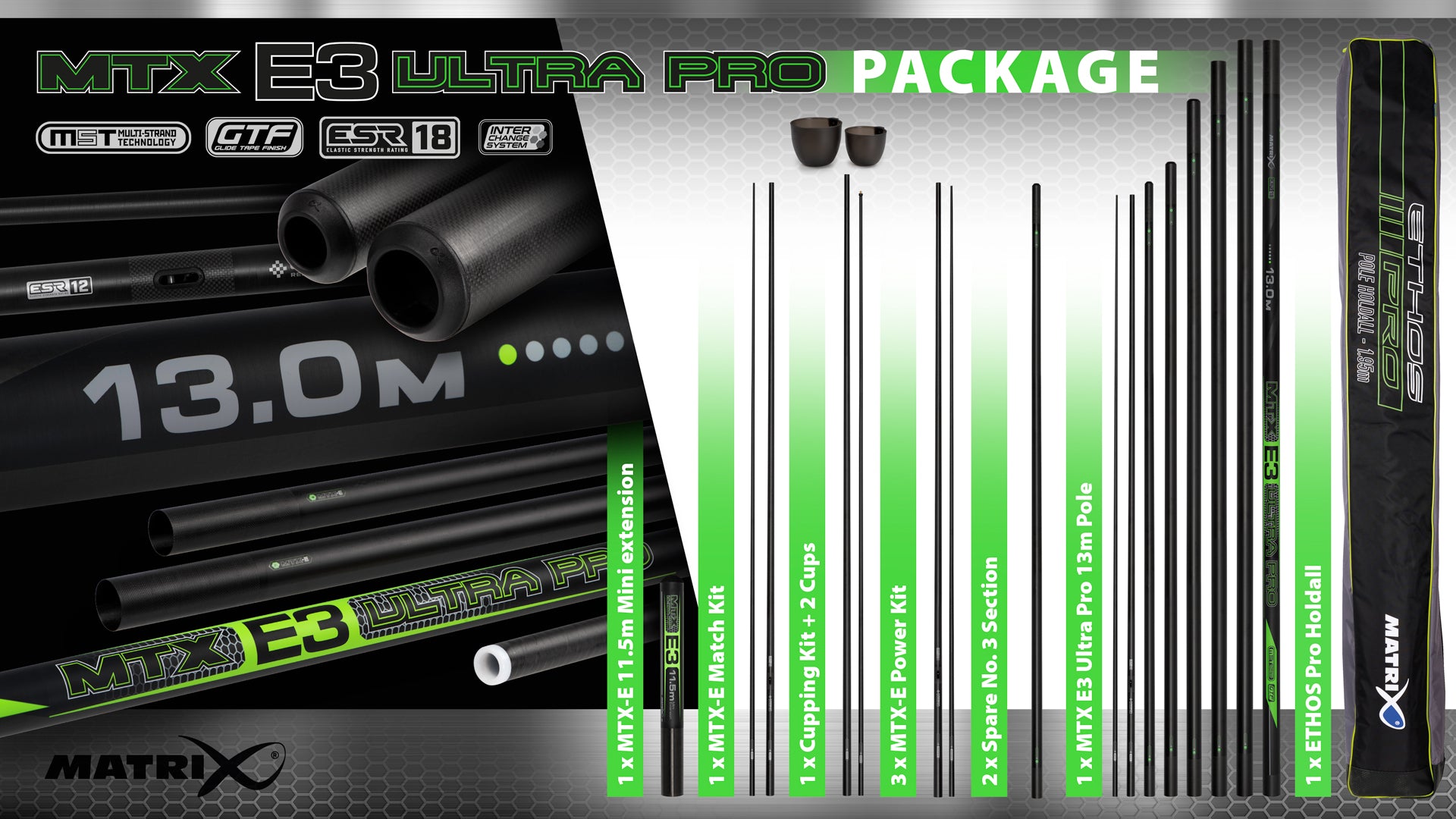 Rubesiana Matrix MTX-E3 13M ULTRA PRO Euro Pole