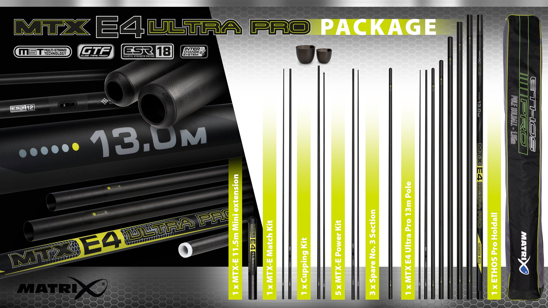 Rubesiana Matrix MTX-E4 13M ULTRA PRO Euro Pole