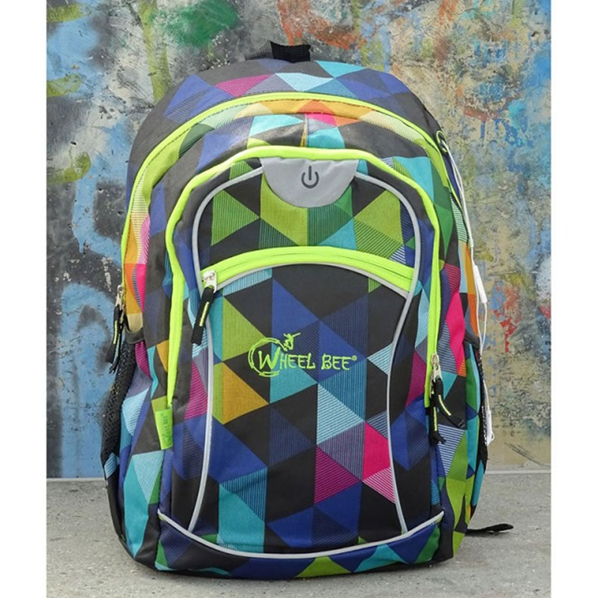 Rucsac Wheel Bee Night Vision Multicolor cu LED 30L