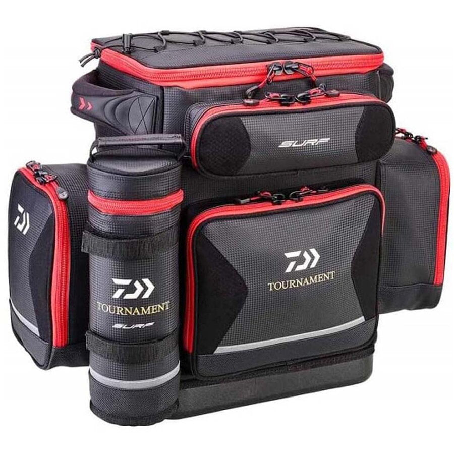 Rucsacul Daiwa Tournament Surfcasting, Black &amp; Red