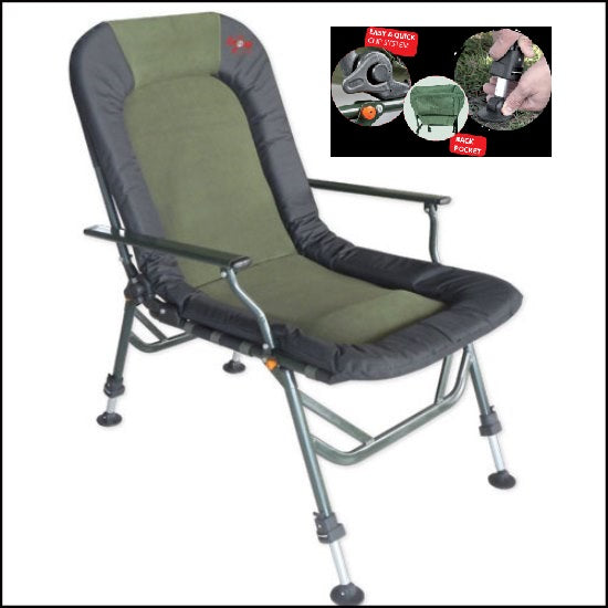 SCAUN CARP ZOOM HEAVY DUTY 150+ CU BRAT 60x57x49/110cm