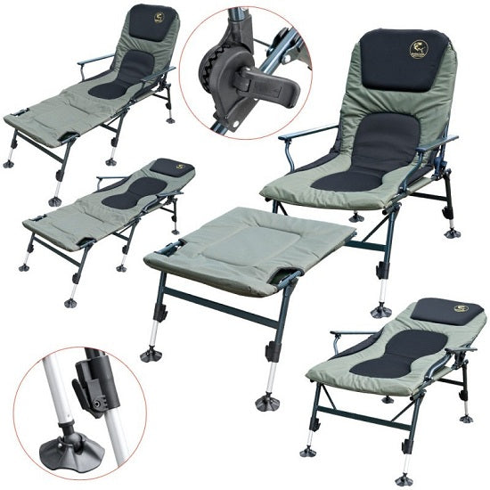 SCAUN PAT BARACUDA HYB010C-AL verde reglabil