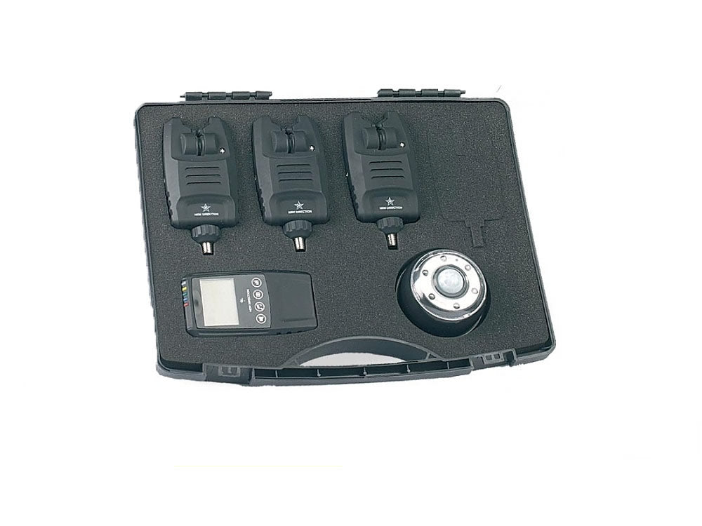 SET AVERTIZORI + CENTRALA JAXON CARP SENSITIVE XTR 4 POSTURI