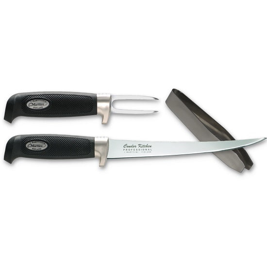 SET MARTTIINI FISHERMAN'S CONDOR KITCHEN PROFESSIONAL, CUTIT FILETAT + FURCULITA + GIFT BOX