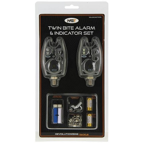 SET NGT 2 AVERTIZOARE VX2 CU BATERIE + 2 SWINGERI CU LANT IN BLISTER