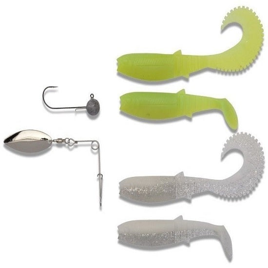 SET SPINNERBAIT SAVAGE GEAR CANNIBAL, 4+2