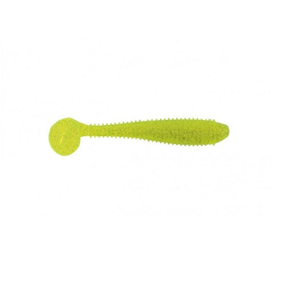 SHAD BASS ASSASIN LITL BOSS WB31452 CHARTREUSE SILVER GLITER 9CM 6 BUC PLIC