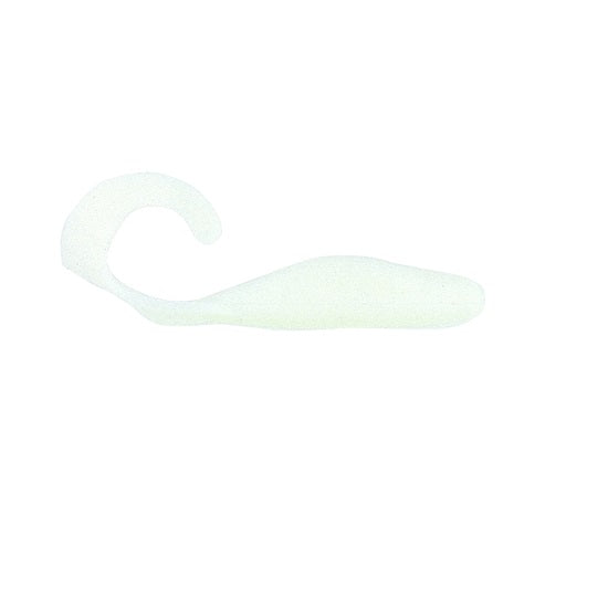SHAD BASS ASSASSIN CURLY SHAD 10CM WHITE 10BUC