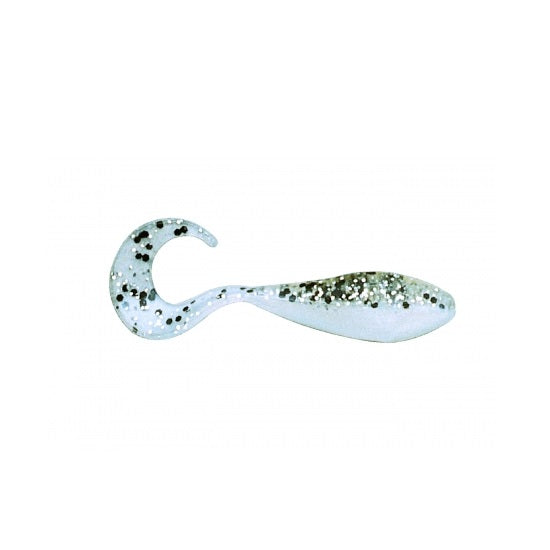 SHAD BASS ASSASSIN CURLY SHAD 5CM SILVER PHANTOM 10BUC