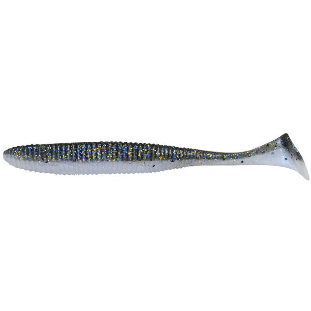 SHAD  JACKALL RHYTHM WAVE 3,8INCH BLUEGILL/PEARL WHITE 7BUC/PL
