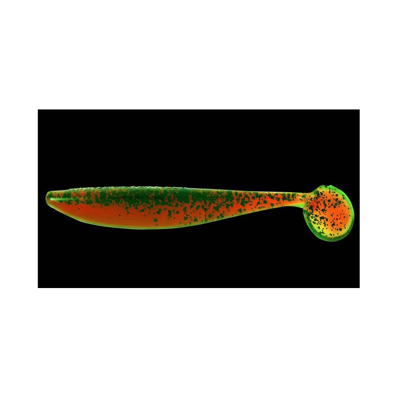 SHAD LUNKER CITY SWIMFISH 2.75 7CM 214 MOTOR OIL PEPPER