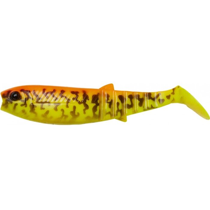 SHAD SAVAGE GEAR CANNIBAL SHAD BURBOT GOLDEN AMB 12.5CM 20G 3BUC/PLIC