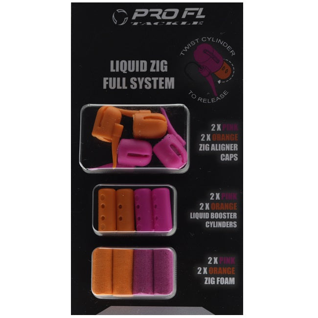 SISTEM COMPLET ZIG RIG PRO FL PT LICHID ORANGE ROZ