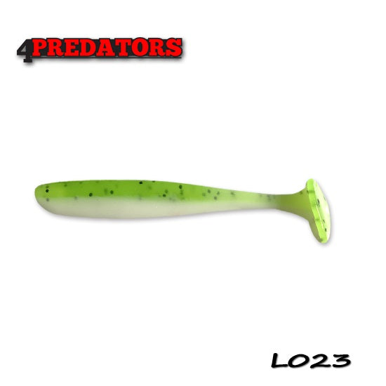 SLIM SHAD 4PREDATORS FLOATING 9CM L023 Green Pepper White 5 buc/plic