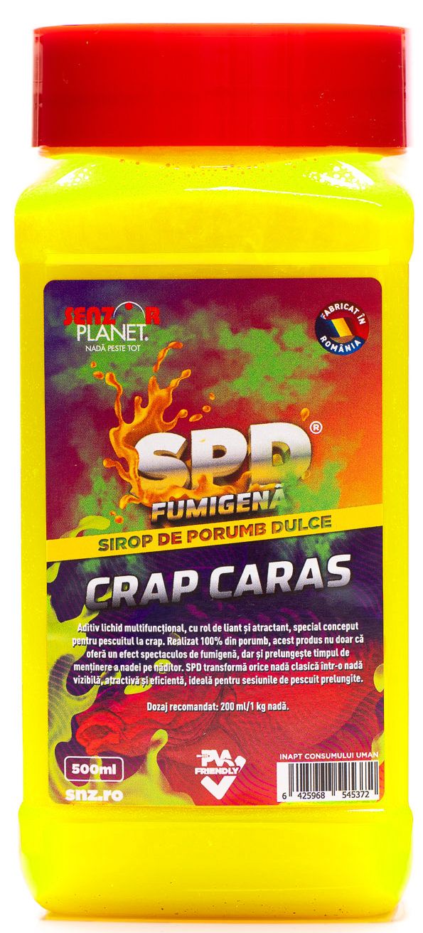 SPD SENZOR Sirop De Porumb Dulce Fumigena, Crap Caras, 500ml