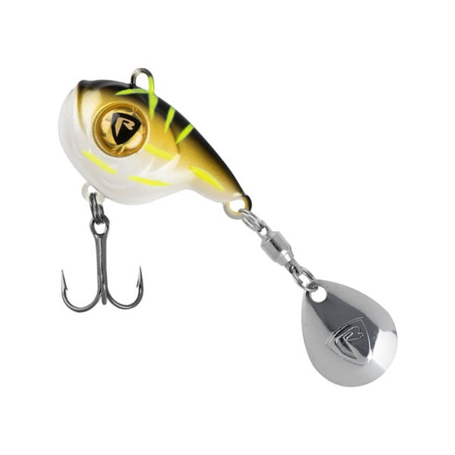 SPINNERTAIL FOX RAGE BIG EYE SPIN TAIL, BLACK &amp; GOLD, 20G