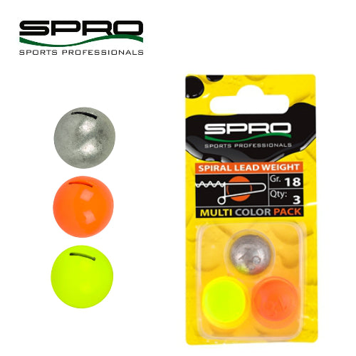 SPRO SPIRAL WEIGHT 7 GR ASSORT 3 PCS