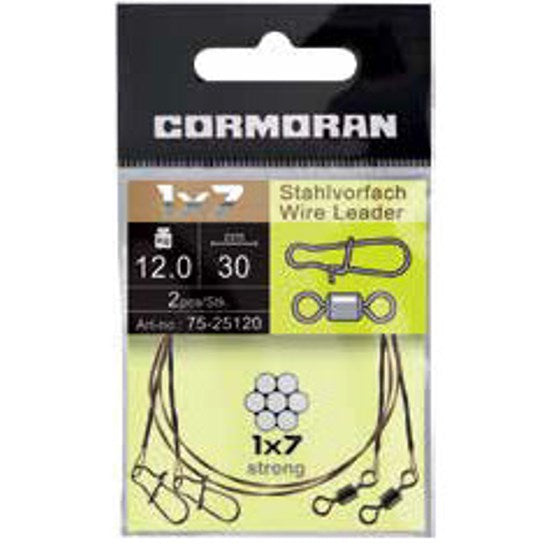 STRUNA CORMORAN KEVLAR 1X7 20CM 12KG 2BUC