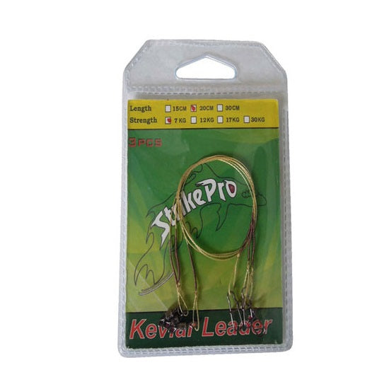 STRUNA KEVLAR STRIKE PRO 20CM, 12KG, 3BUC/PAC