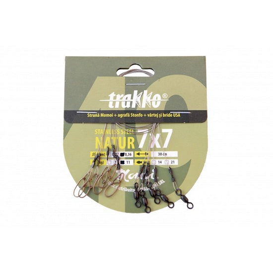 STRUNA TRAKKO MOMOI NATUR 7X7 0.27mm 30cm 7kg 