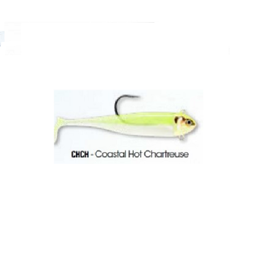  SWIMBAIT STORM 360GT COSTAL BISCAY COAST MINNOW WEIGHTED SWIMBAIT HOOK (2 naluci armate) - CHCH