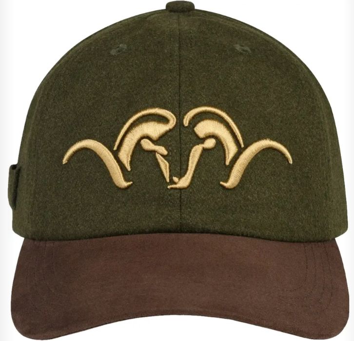 Sapca BLASER Suede Dark Olive Brown Cap