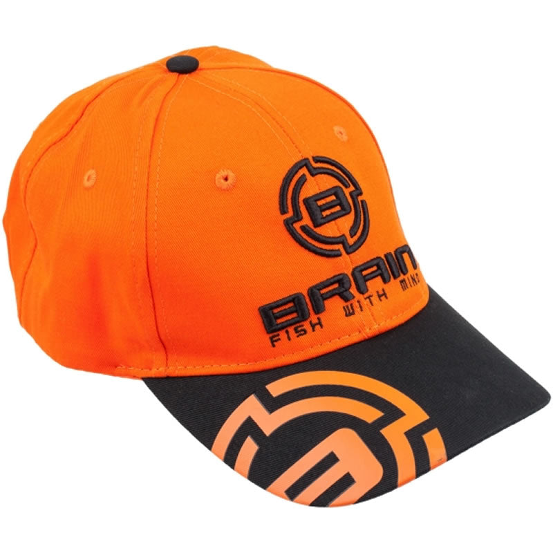 Sapca BRAIN Orange and Black Cap