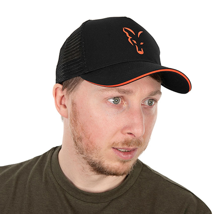 Sapca Fox Collection Trucker Cap Black &amp; Orange