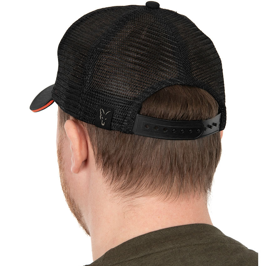 Sapca Fox Collection Trucker Cap Black &amp; Orange