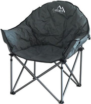 Scaun CATTARA Lisboa Pliabil Camping , 80x95x62cm, Suporta 120kg, Antracit - TT13473