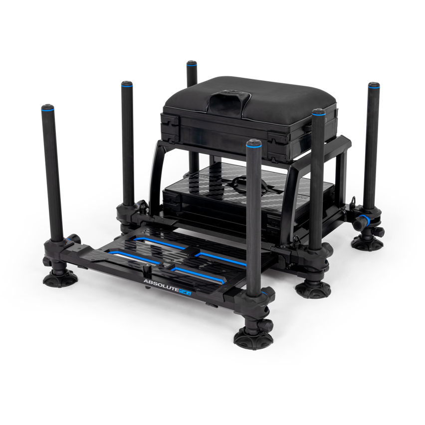 Scaun Modular PRESTON Absolute 5G Station - Black Edition, 53x75x61cm